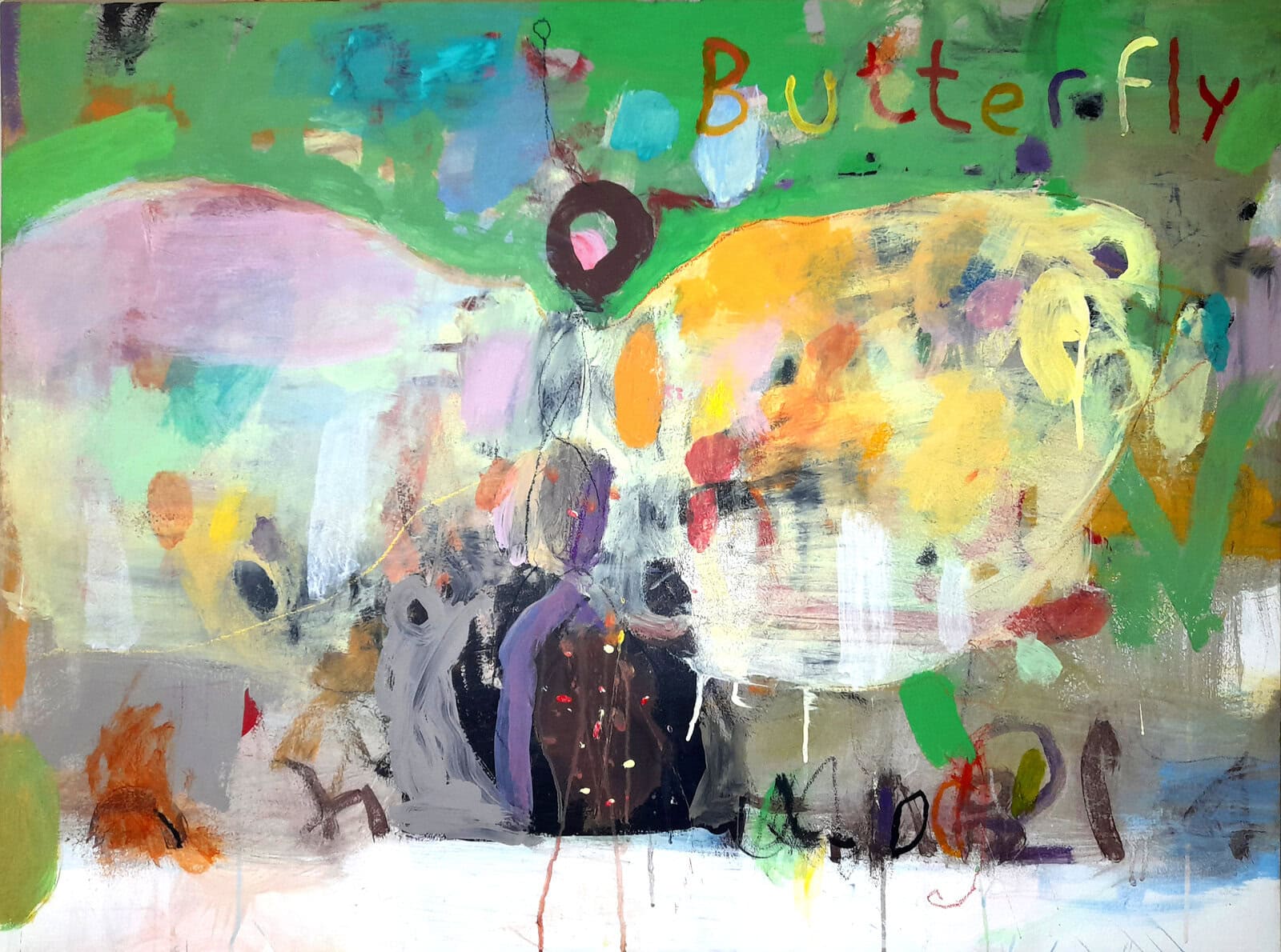 Arturs Akopjans _ Tauriņš _ 2019 Audekls _ akrils 75 x 100 cm